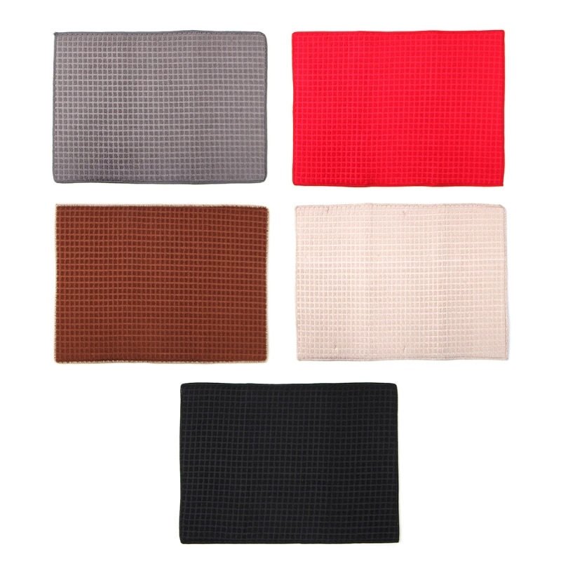 Sterk Absorberende 38X51 Cm Microfiber Dish Drogen Mat Voor Keuken Kussen Pad Servies Eetkamer Tafel Decoratie Accessoires