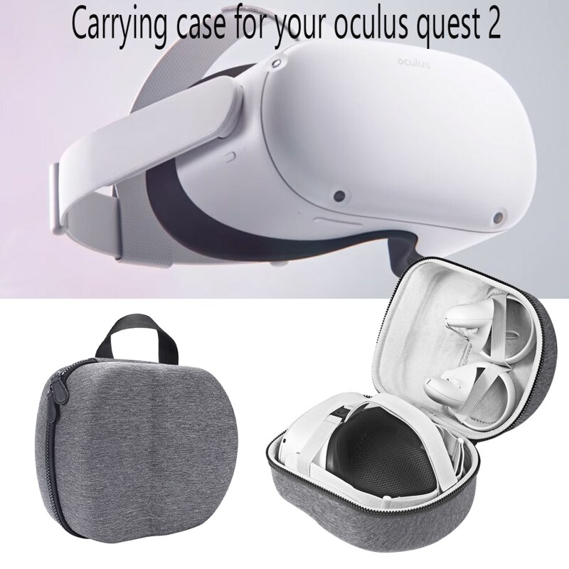 Custodia rigida portatile in EVA custodia protettiva custodia per custodia custodia per-Oculus Quest 2 VR cuffie e accessori