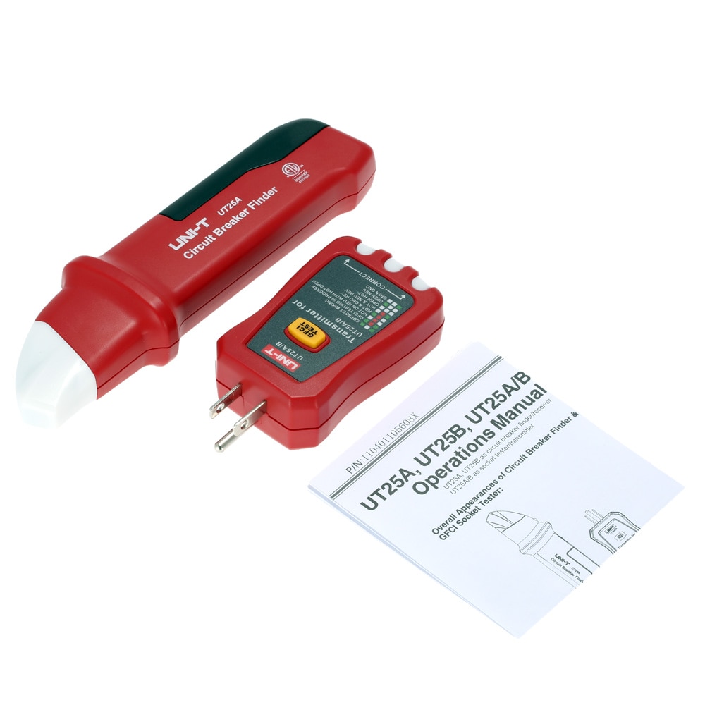 UNI-T UT25A Automatic Circuit Breaker Finder Socket Tester with LED Indicator Multi-Functions Electrician Diagnostic-tool