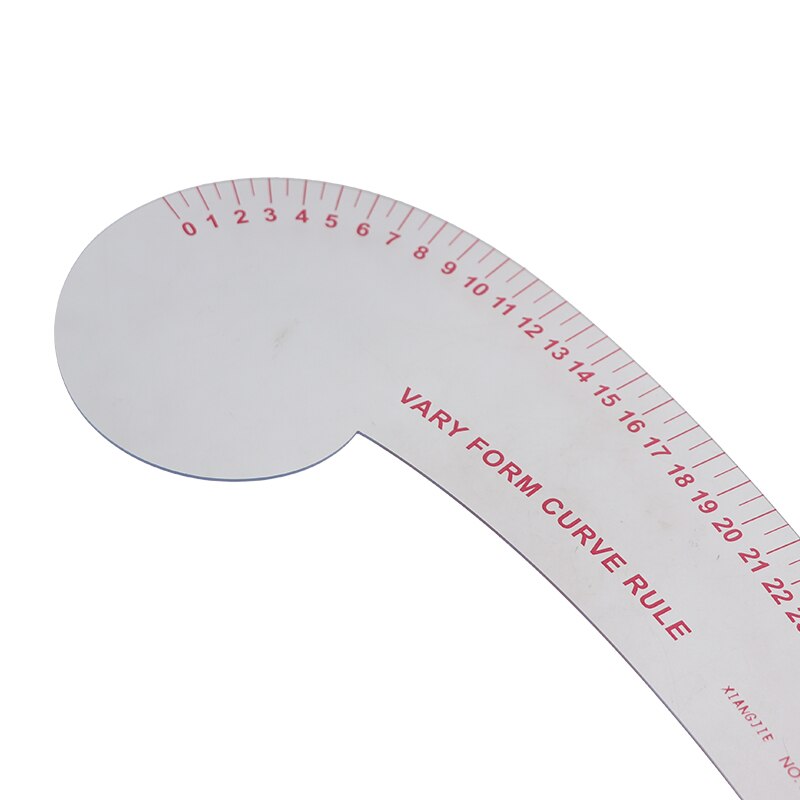 32cm12-232 French Metric Ruler Plastic Curve Long Comma Shaped Transparent French Curve Ruler Measure Tools for Sewing Dress