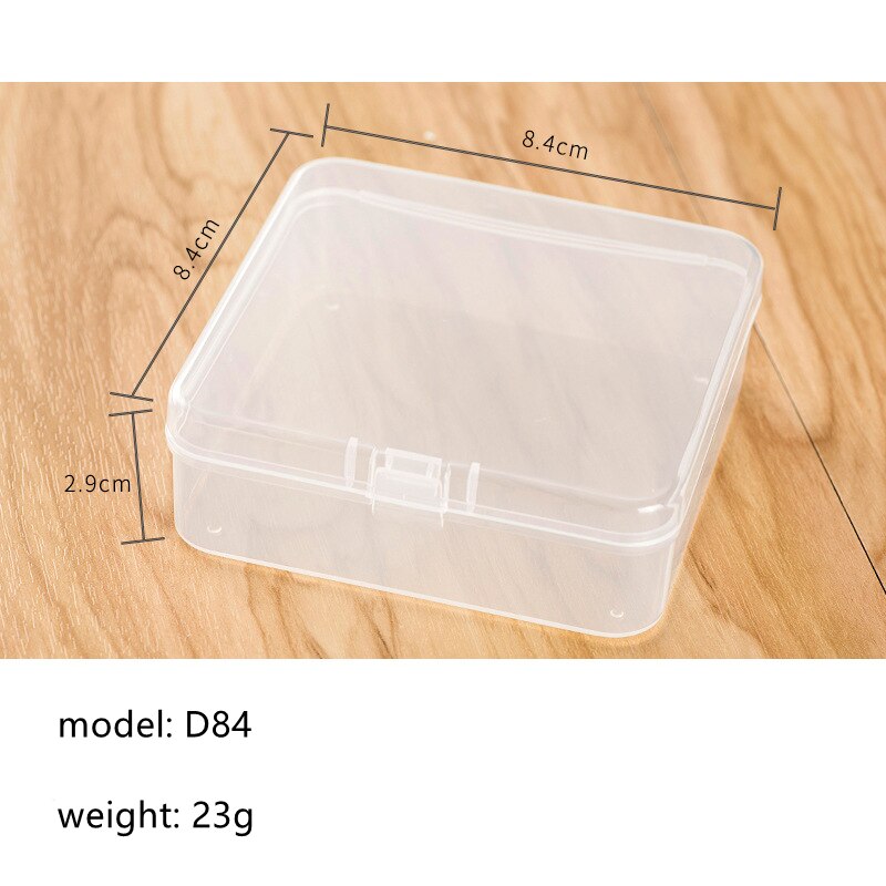 Storage Box Small Empty Box Plastic Storage Box PP Jewelry Earring Bead Screw Holder Case Display Organizer Container: D84