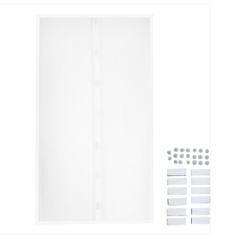 Zomer Deur Screen Anti-Muggen Gordijn Magnetische Deur Screen Automatische Sluiten Screen Klamboe Mesh Keuken Deur Gordijnen: White Door Screen / 120x210cm