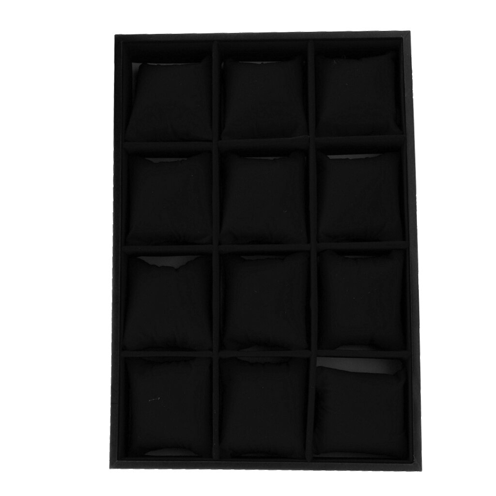 12 Slot Watch Collection Box Display Case Organizer Jewelry Storage