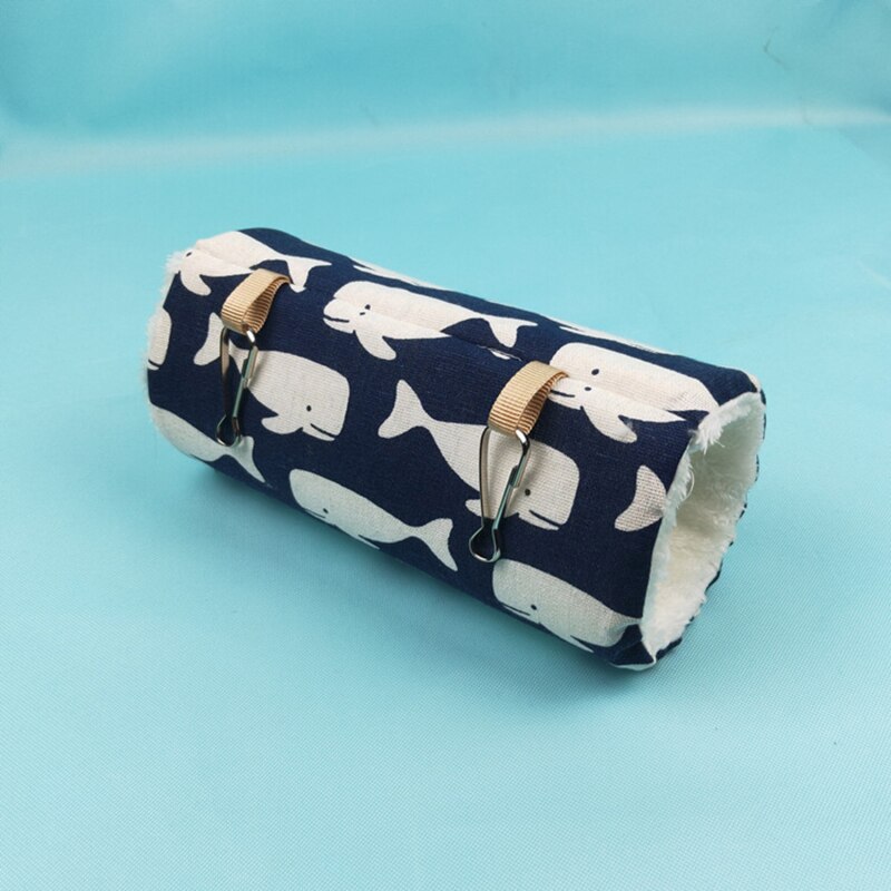 Cage d&#39;hiver pour Hamster, accessoires de cochon d&#39;inde, nid d&#39;animaux, lit suspendu, Tunnel pour Hamsters: Blue Whale S