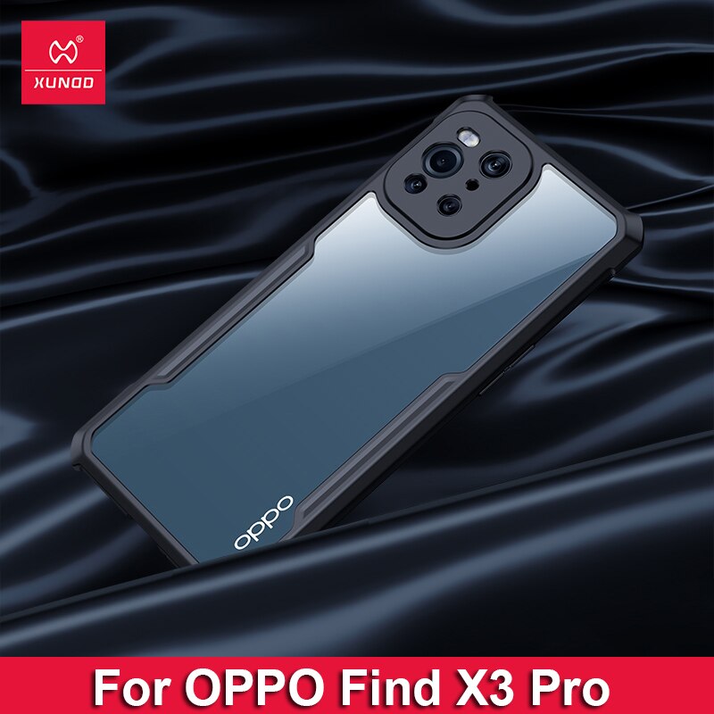 Für finden X5 Profi fallen, xundd Stoßfest fallen Für OPPO Finden X5 Lite fallen transparent Stoßstange Telefon Abdeckung Fingerabdruck Kostenloser Abdeckung: Pro finden X3 Profi