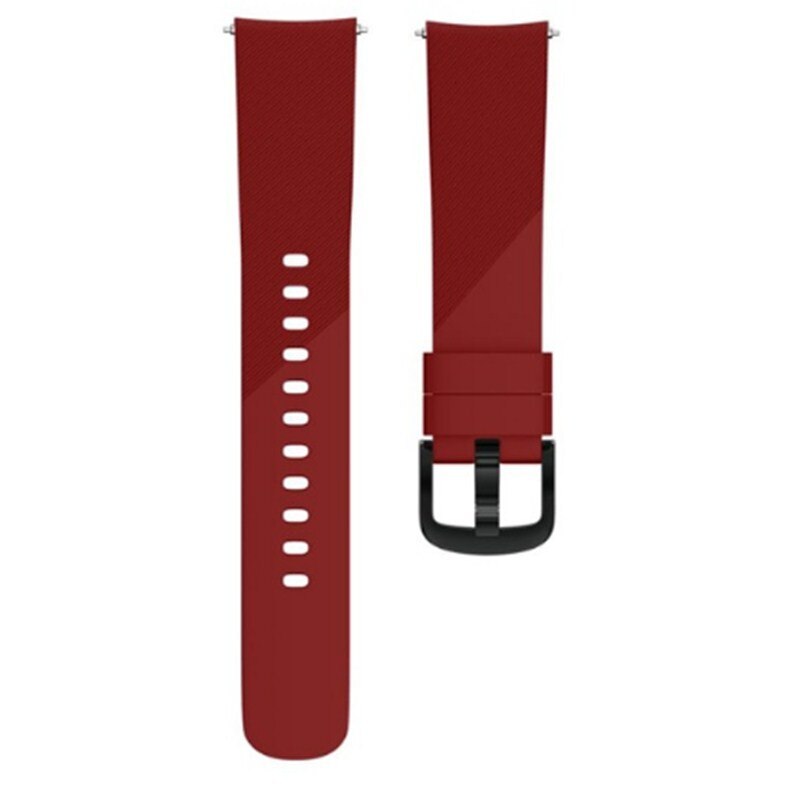 Correa de silicona para reloj Samsung galaxy watch active 2 gear S2, accesorio deportivo de 20mm, 42mm: Red / size S