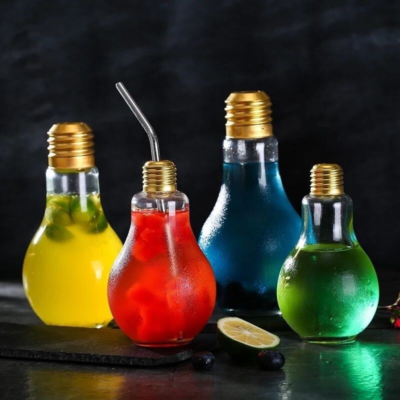 Verre à cocktail en forme d'ampoule, verre à vin, lait, thé, tasse sans plomb