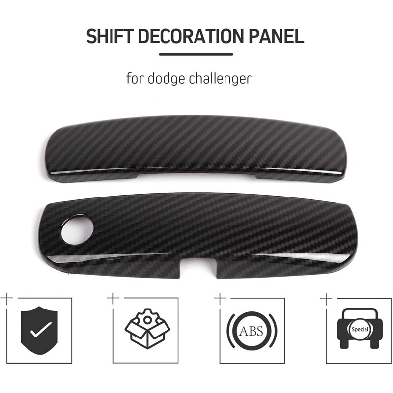 Deurklinken Trim Cover Sticker Decals Voor Dodge Challenger Accessoires