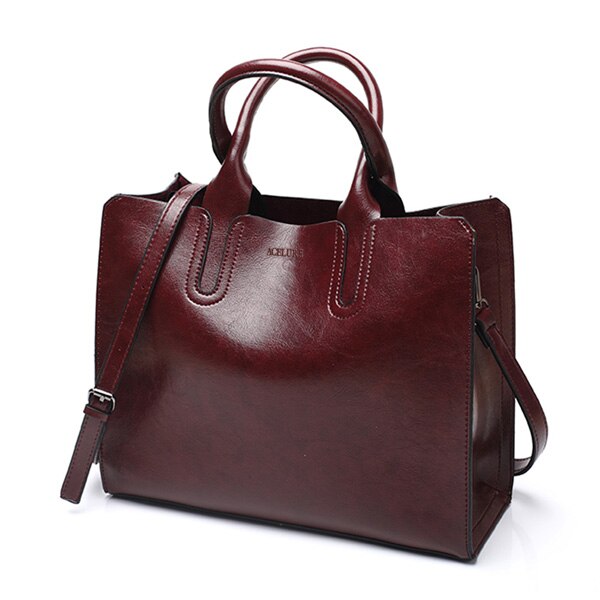 Leder Handtaschen Große Frauen Tasche Casual Weibliche Taschen Stamm Tote Spanisch Schulter Taschen für frauen bolsa feminina
