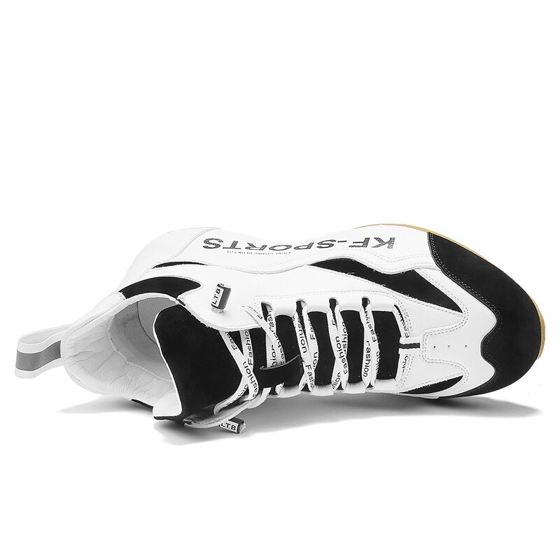 Efterår mænd høj top golfsko ko muskel anti-skrid sportssko mænd skjult hæl golfsko til mænd mærke gym sneakers dreng
