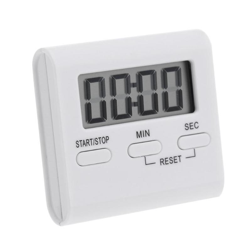 Diy 1Pcs Handy Lcd Digitale Tafel Magneet Wekker Keuken Oven Koken Timer Groot Scherm Elektronische Home Keuken Timer