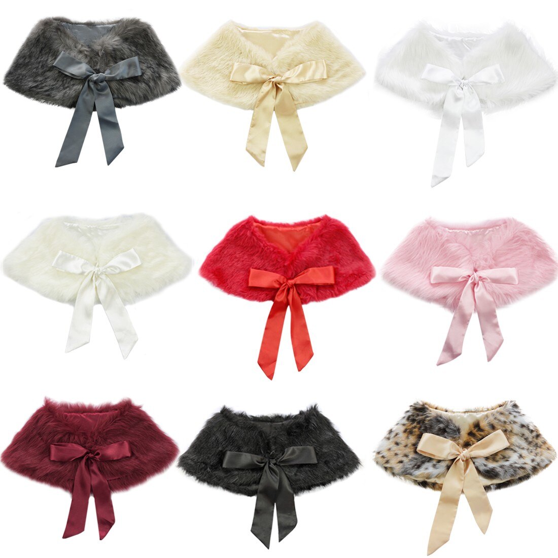 Autunno inverno bambini ragazze pelliccia sintetica Bolero coprispalle giacca bambini festa Flowe abiti da ragazza avvolgere scialle mantello mantello principessa
