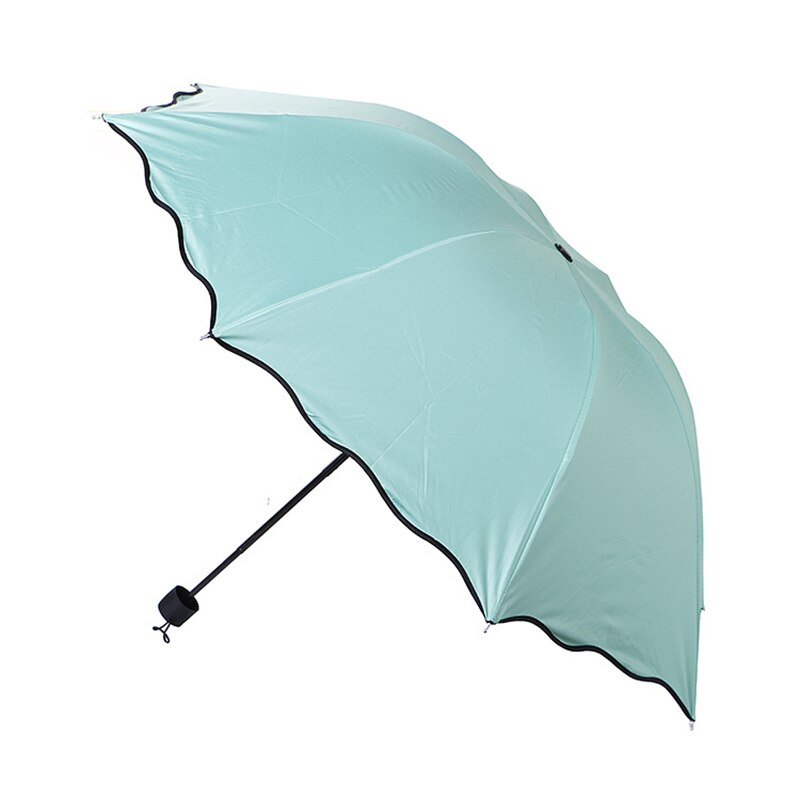 Lady Magic Flowers Umbrella Travel Parasol Folding Rain Windproof Umbrella Folding Anti-UV Sun/Rain Umbrella: A