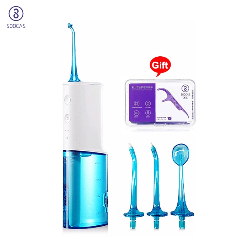 Xiaomi Soocas W3 Electric Oral Irrigator Dental Floss 2200mAh Rechargeable Water flosser Jet Water Pick Waterproof Teeth Cleaner