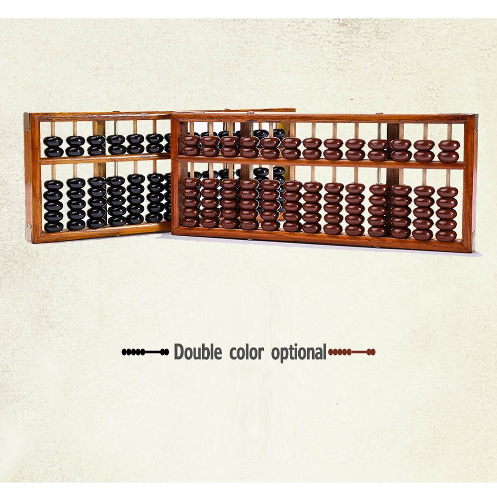 Calculadora clásica antigua con marco de madera, juguete de cuentas de plástico para desarrollar las matemáticas de los niños, Abacus, de inteligencia