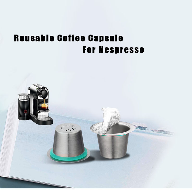 24Pcs Nespresso Koffie Pods Rvs Hervulbare Capsulas Nesspreso Herbruikbare Koffiefilter Cup Diy Koffie Maker Gereedschap