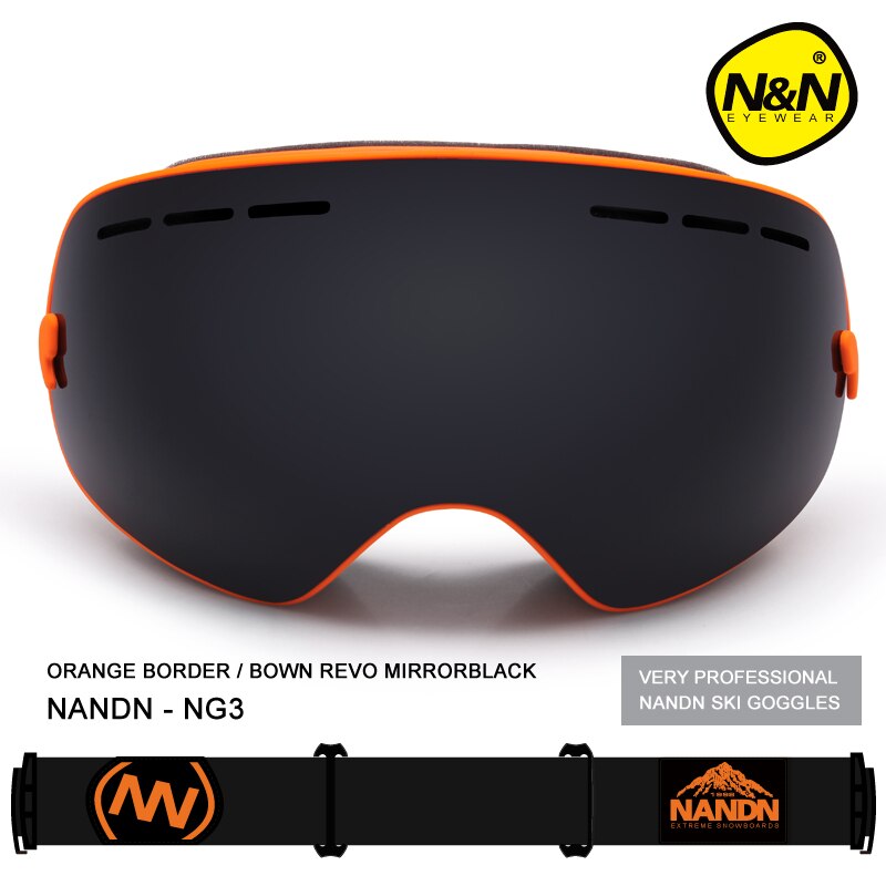 Nandn Sport Professionelle Skibrille Brillen Anti-Nebel UV400 Ski Brille Punkte Maske Skifahren Snowboard Männer Frauen Schnee Goggle
