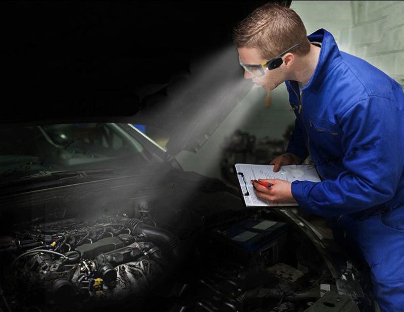 Night Vision Goggles High Brightness Led Light Reading Glasses Industrial Work Safety Night Riding Repair The Car