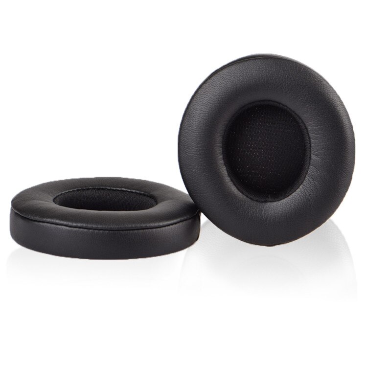 Originele Geheugen Spons Lederen Solo3 Oorkussens Cover Draadloze Hoofdtelefoon Vervanging Voor Beats Solo 2 2.0 3 3.0 Ear Pad: Black