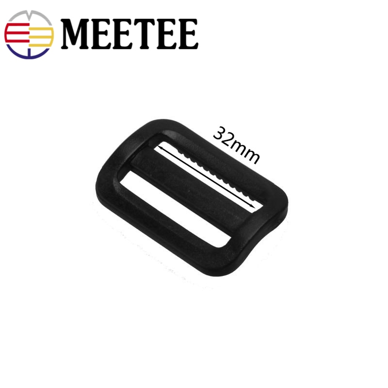 Meetee 25mm,32mm,38mm,50mm plastjustera spänne ryggsäck bagageväskor remmar plastbältesspännen för fästtillbehör