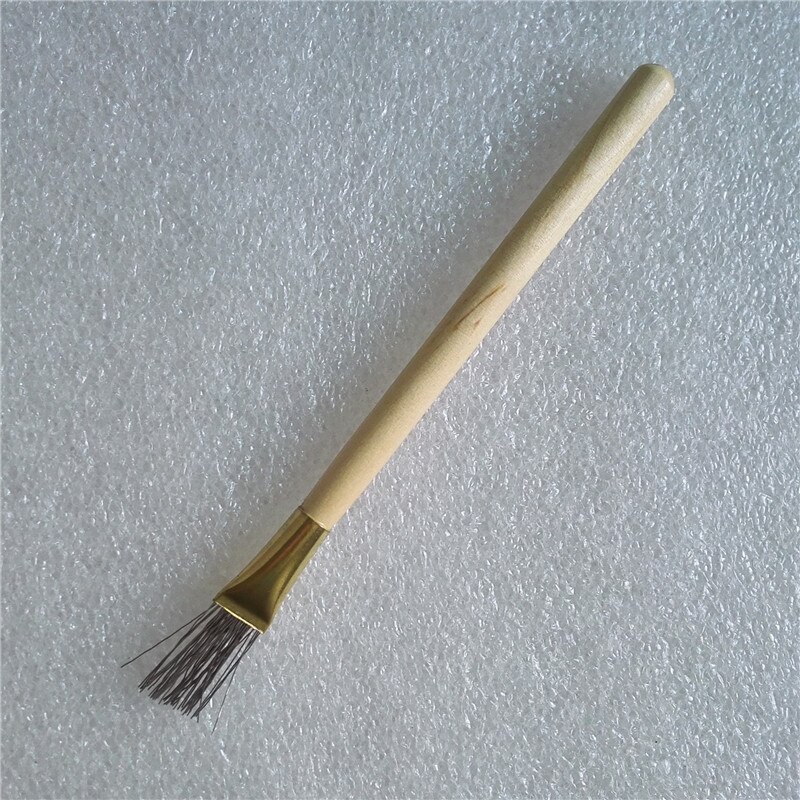 Wooden Handle Thick/Thin Iron Wire Brush Clay Tool for Making Clay Doll Hair Model Hair Indentation Pen Art Supplies