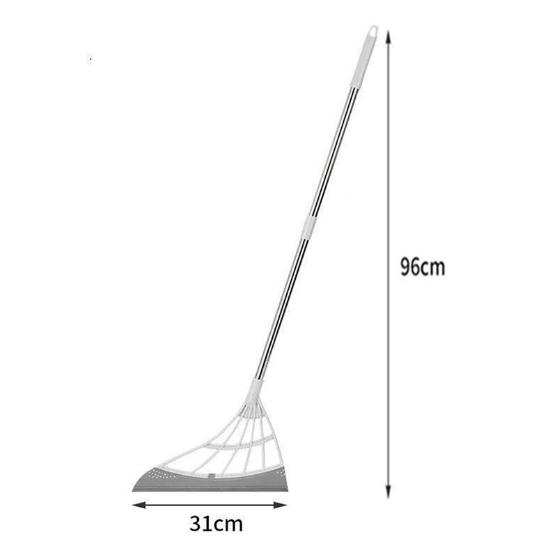 Rubber Broom Hand Push Sweeper Magic Broom Floor Wiper Squeegee For Floor Cleaning Floor Squeegee Sweeping Brush Pet Hair Broom: GY