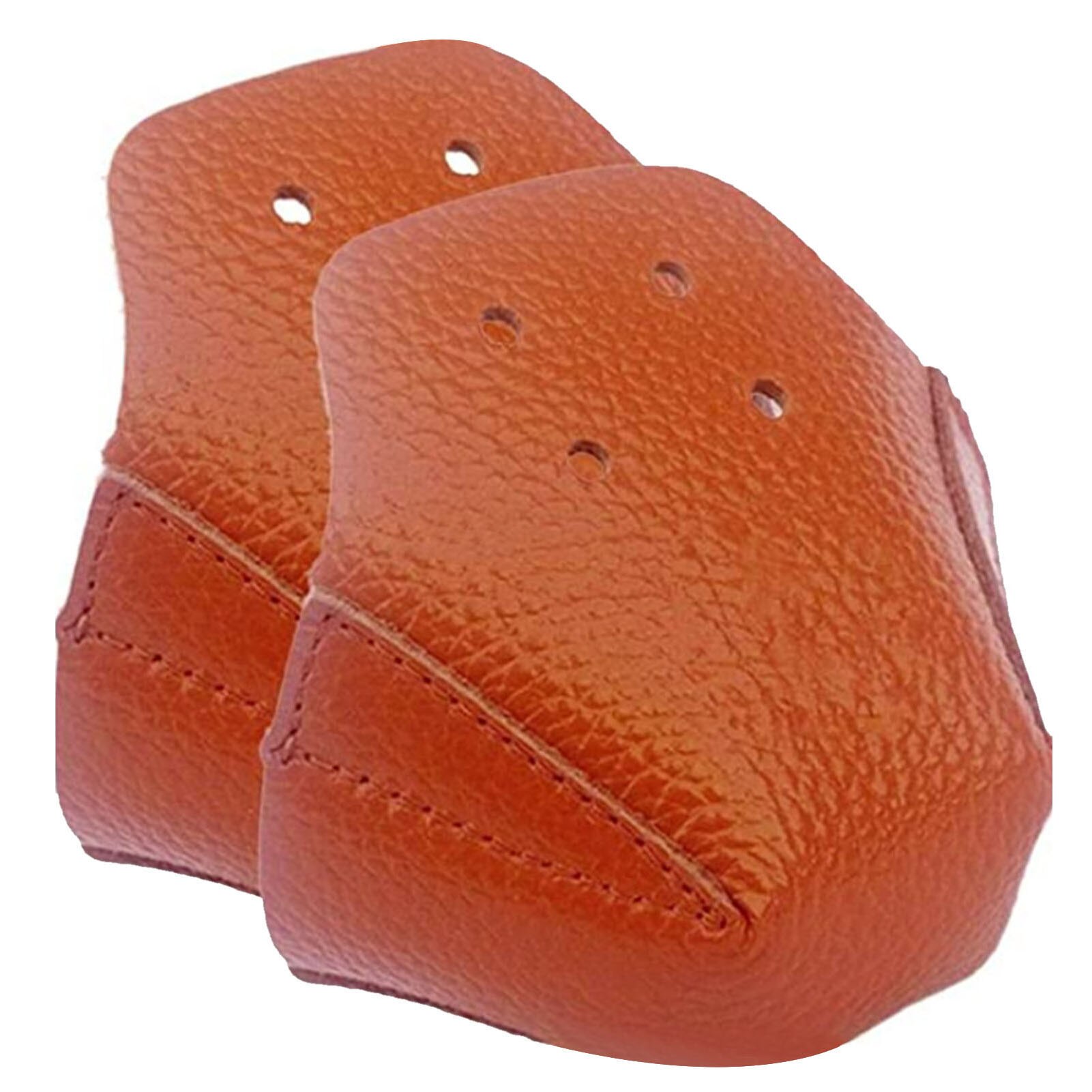 Roller Skates Leather Toe Cap Leather Toe Cap Roller Skate Sneakers Toe Protector Case For Outdoor Training Gym Sport Tool: Orange
