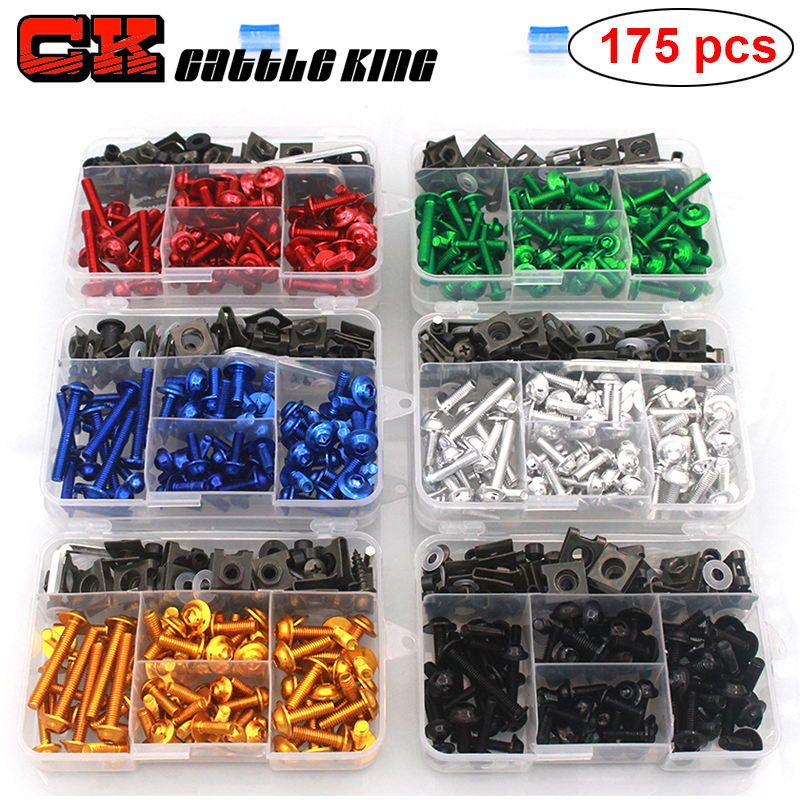 Kit de tornillos de carenado para motocicleta Aprilia Rs 125 Sr 50 Rsv4 Shiver DORSODURO 750 1200 Pegaso 650 RSV MILLE R, tuerca de tornillos para carrocería