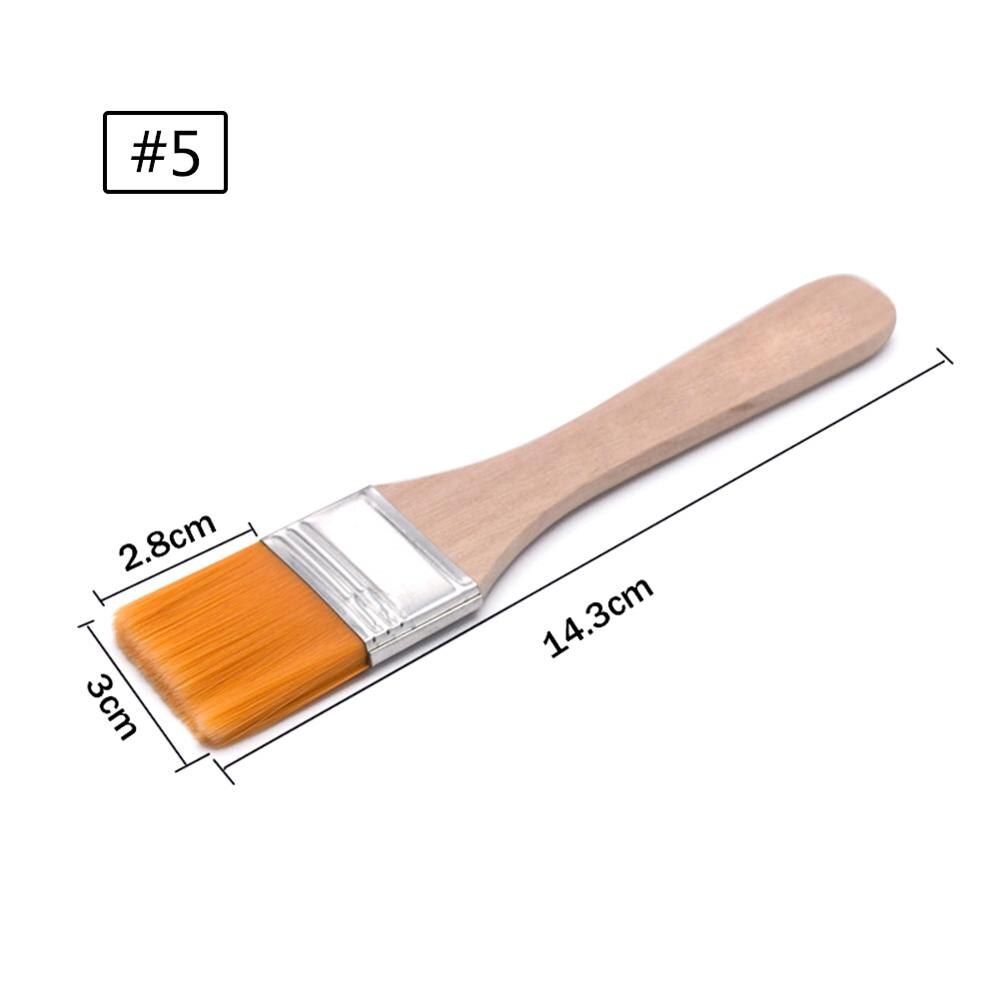 Pinceaux grand pinceau grande surface pour peinture à l'huile taches vernis colles et Gesso outils de nettoyage de copeaux à domicile: 05