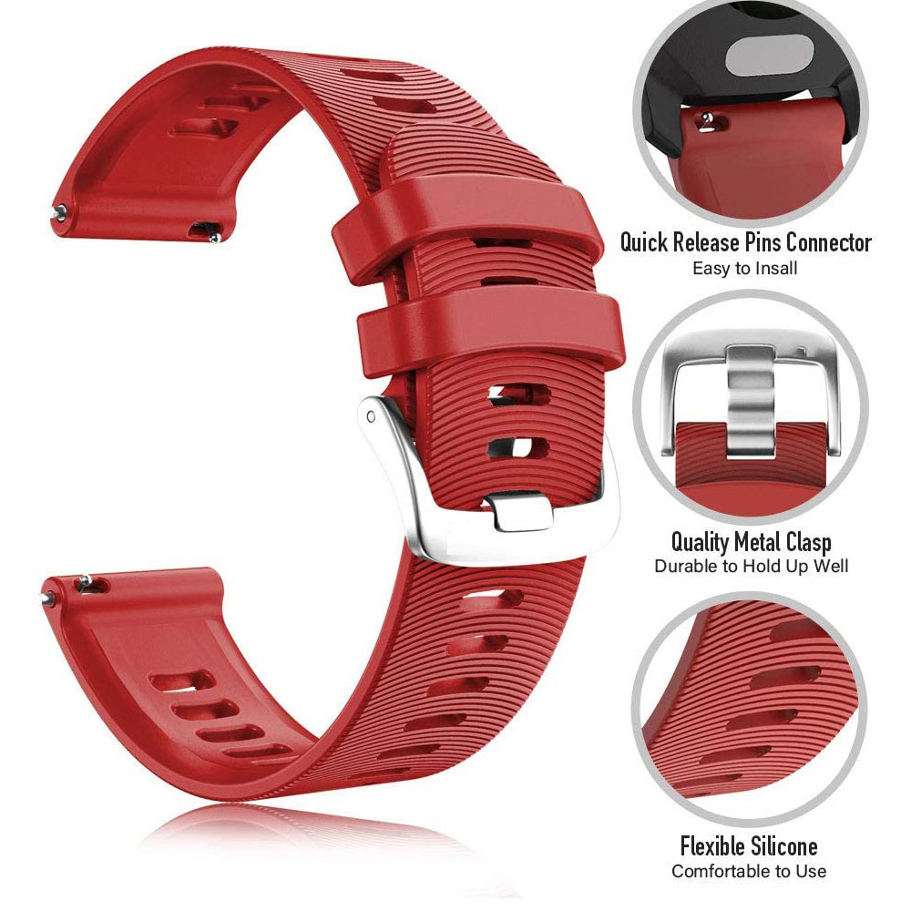 20mm pasek zegarka dla Garmin Forerunner 245 245M 645 Smartwatch na rekę zespół silikonowy dla Vivoactive3 3 muzyka Venu bransoletka