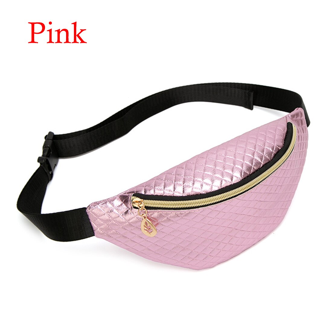 Prismatic Pattern Belt Bags Cute Fanny Pack Candy Colors Waist Bags Shoulder Crossbody Bag PU Leather Women Party: style 3-C