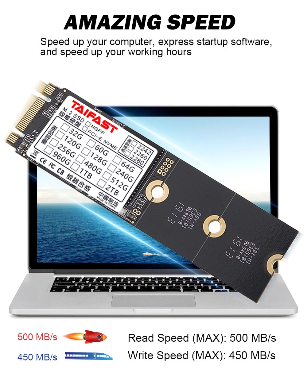 Taifast M2 SSD 120GB 240GB 500gb 1TB 2TB HDD NGFF SATA Disk SSD m.2 2242 2280 Hard Drive For Computer Laptop m.2 SSD SATA B key