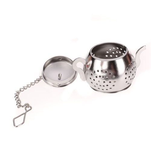 Strainer / infuser / tea spoon shaped teapot with tray. Grandado