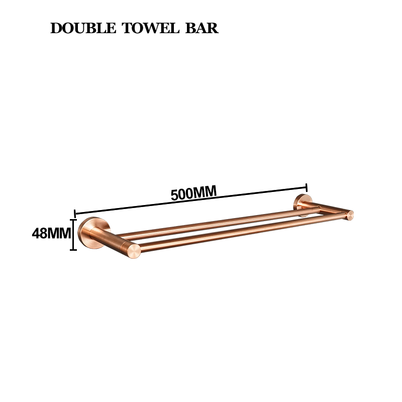 Brushed Rose Gold 304 Stainless Steel Wall Hook Toilet Paper Holder Towel Bar Toilet brush Bath towel rack Bathroom Accessories: black
