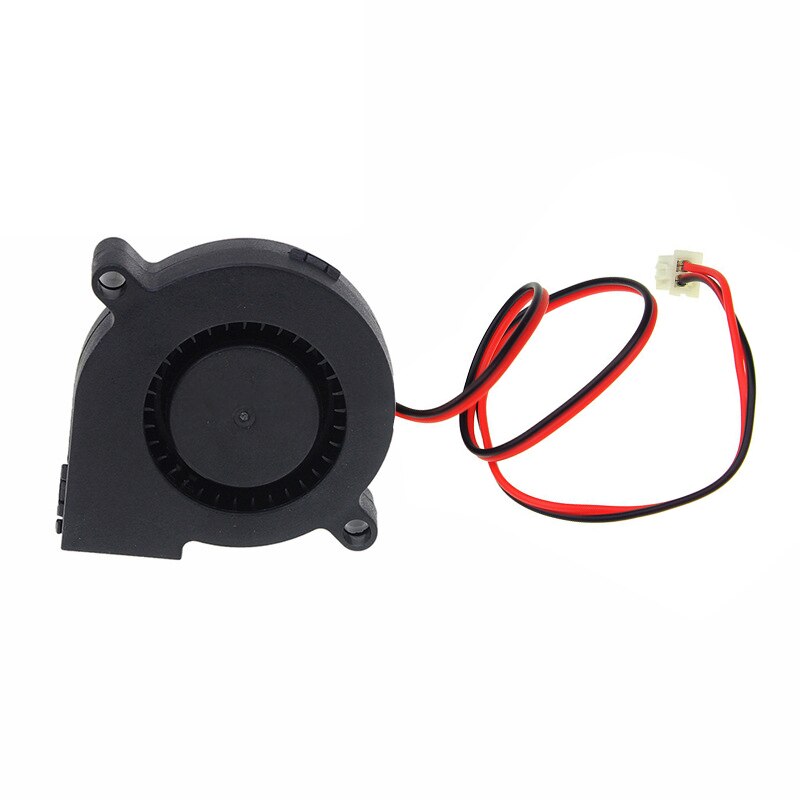 3D Printer Cooler 12V Cooling Turbo Fan Brushless Extruder Cooler Blower Black Plastic Fan 3D Printer Cooling Mute Fans