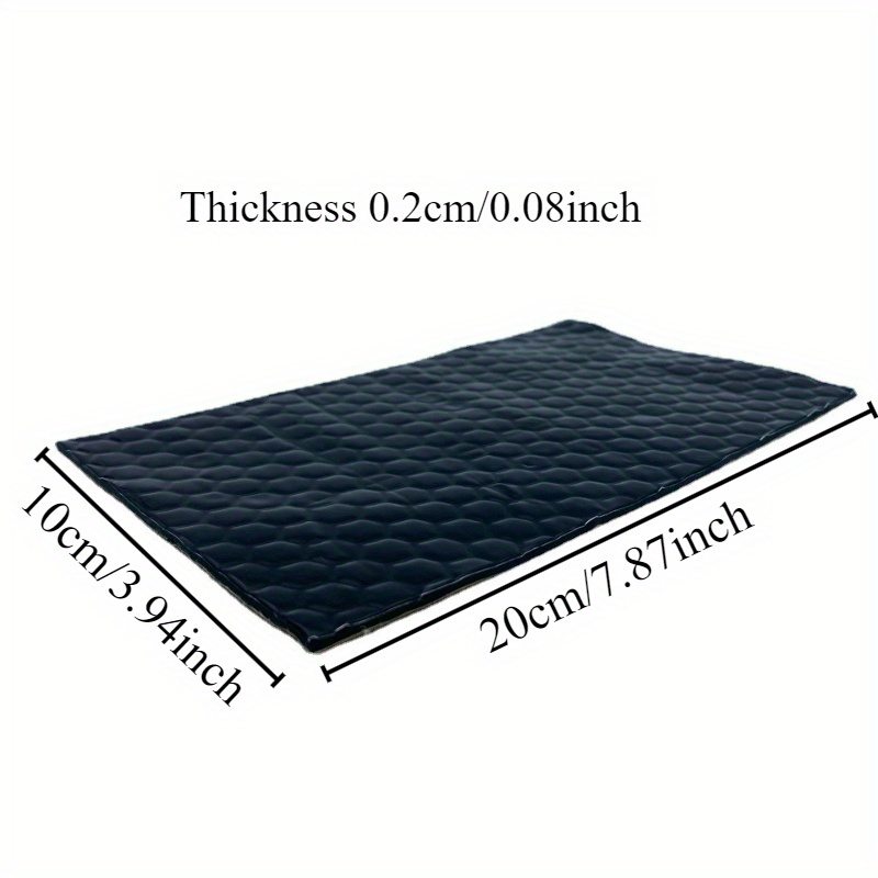 10 stuks butylrubber schokabsorberende en geluidsisolatieplaat, zelfklevende dempingsplaat, thermische isolatie en ruisonderdrukking