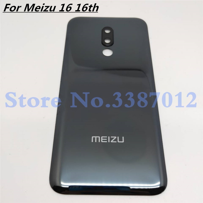 Originale in Vetro per Meizu 16 16th di Vetro Della Copertura Posteriore Della Batteria dell'alloggiamento del Portello Posteriore di Caso con la Macchina Fotografica per la Fama e Lente