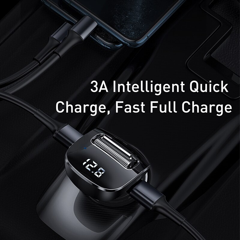 Baseus Usb Car Charger Bluetooth 5.0 Fm-zender Voor Mobiele Telefoon Aux Modulator Bluetooth 5.0 Handsfree Audio MP3 Speler