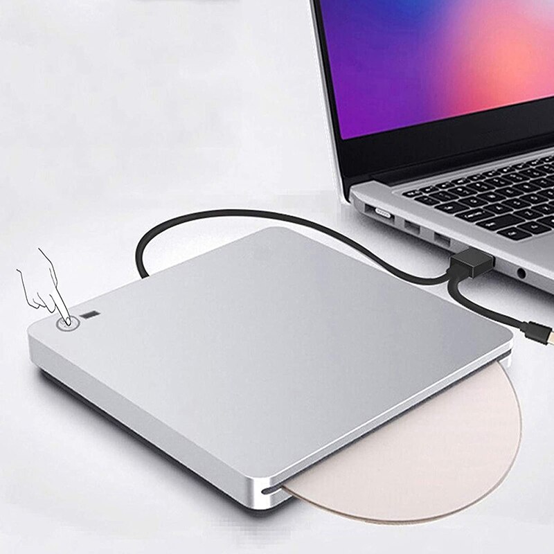 Externe 3D Blu Strahl DVD Stock, USB 3,0 und Typ-C Blu Strahl CD DVD Stock Spieler Ultra schlank Slot-in CD DVD Brenner