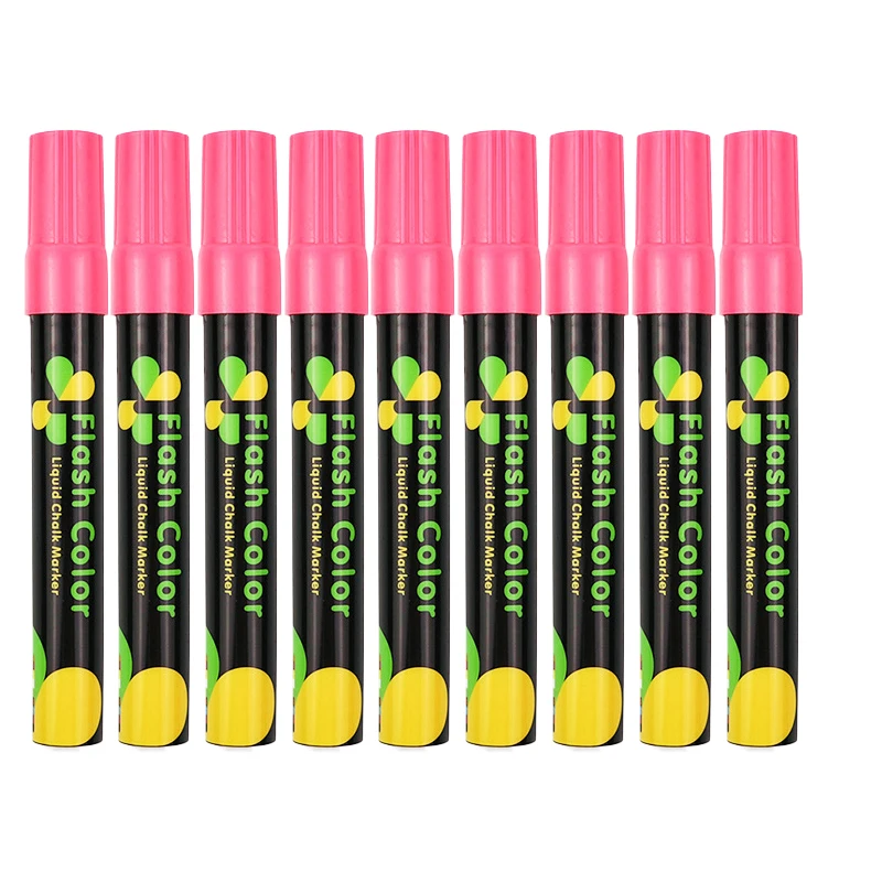 7/9 Stuks Vloeibaar Krijt Uitwisbare Markeerstift Whiteboard Graffiti Led Advertentie Krijtbord Fluorescerende Marker Pen Art Supplies: Licht Groen