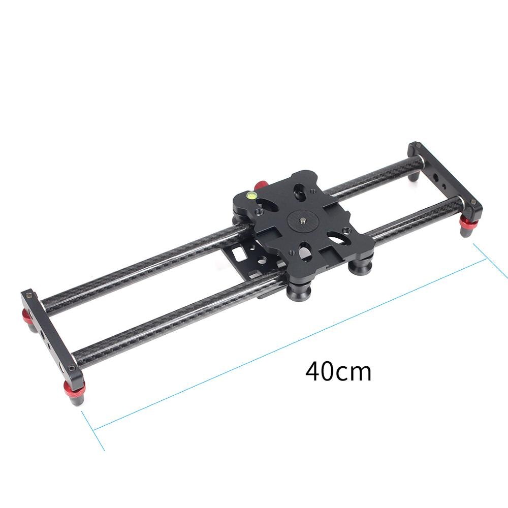 40Cm Verstelbare Carbon Fiber Dslr Camera Slider Schieten Stabilisator Rail Voor Canon Sony Video Fotografie Dolly Track Slider