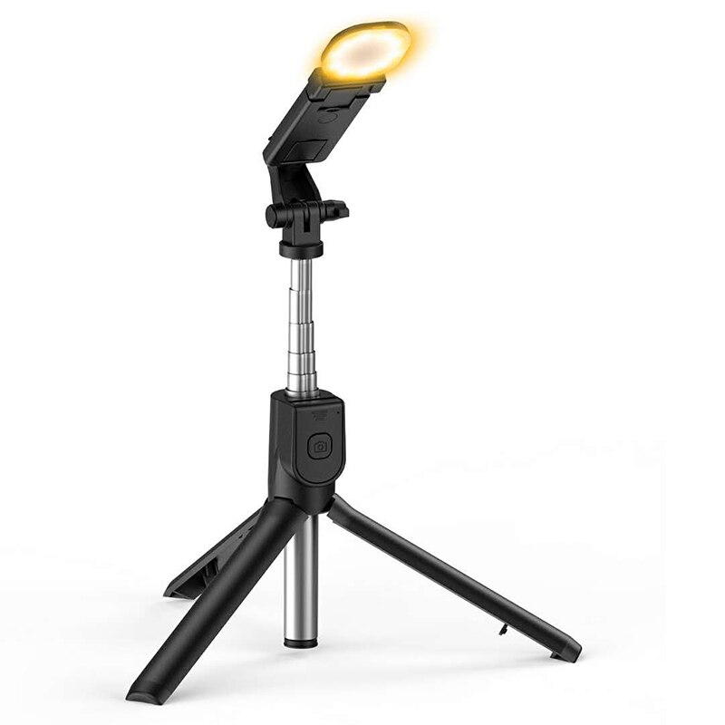 4 in 1 selfie ring light wireless Bluetooth selfie stick mini tripod Handheld Extendable selfie stick With Remote