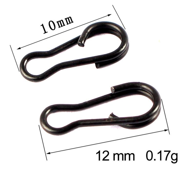 50Pcs Europese Matte Black Grote Pin Vormige Pin Europese Vissen Groep Karpervissen Accessoires