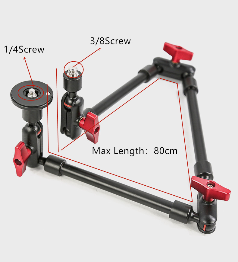 Brazo articulado mágico para cámara Gopor DSLR, soporte de 32 &quot;para videocámara, Smartphone, abrazadera de montaje en pared, Mini tableta, Webcam, vídeo y estudio