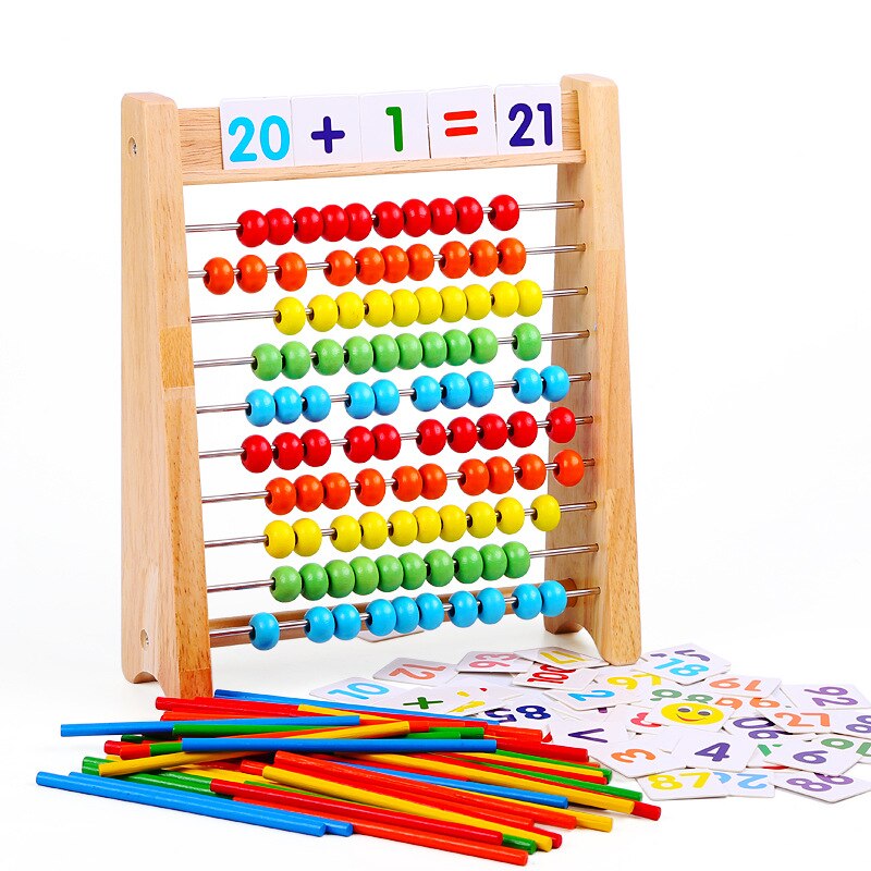 Berechnung Rahmen Kindergarten Junge Schüler'S Zähler Mathematik Arithmetik Stange freundlicher Abakus Arithmetik Lehrmittel FrüHenne