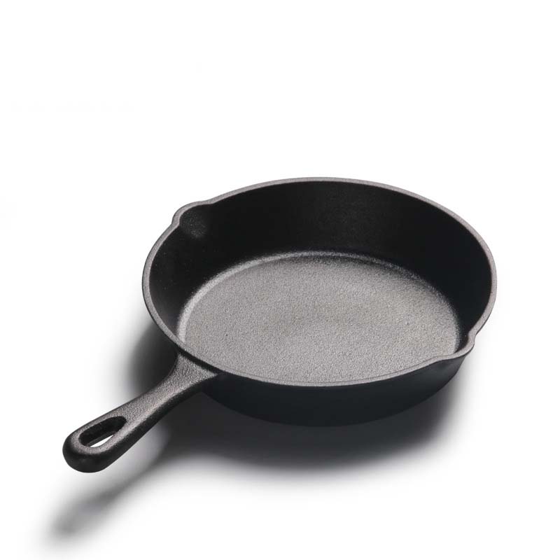 Olla de hierro fundido para sopa, de fondo plano, sin recubrimiento, sartén antiadherente, utensilios de cocina para sopa