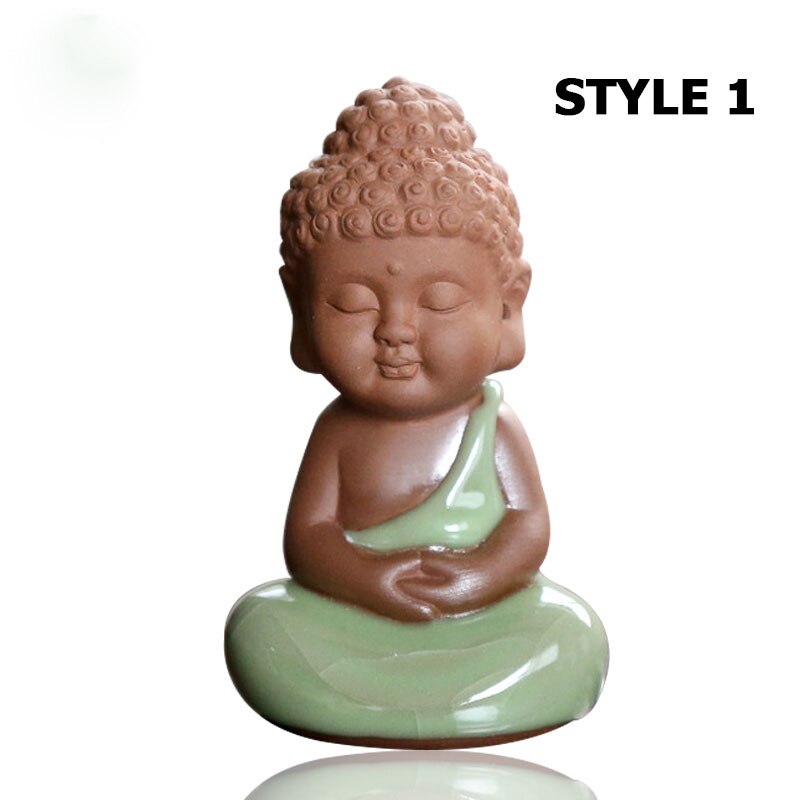 3 Styles différents Geyao petit bouddha en forme de porcelaine thé animaux thé noir Da Hong Pao thé outils: style 1