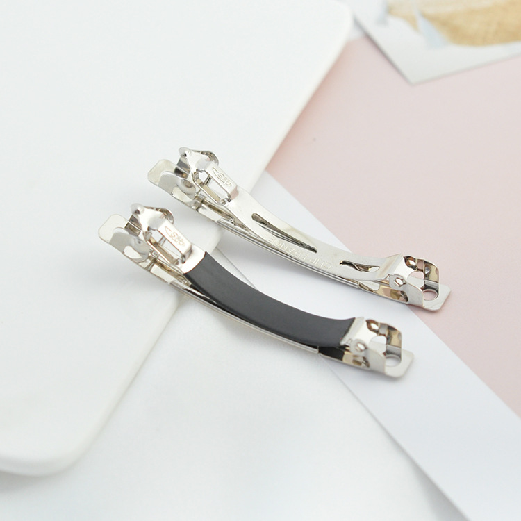 DIY Korea Barrette Spring Hair Clips Base Blank Bow Hairpin Automatic Hairclip Setting Findings For Jewelry Making