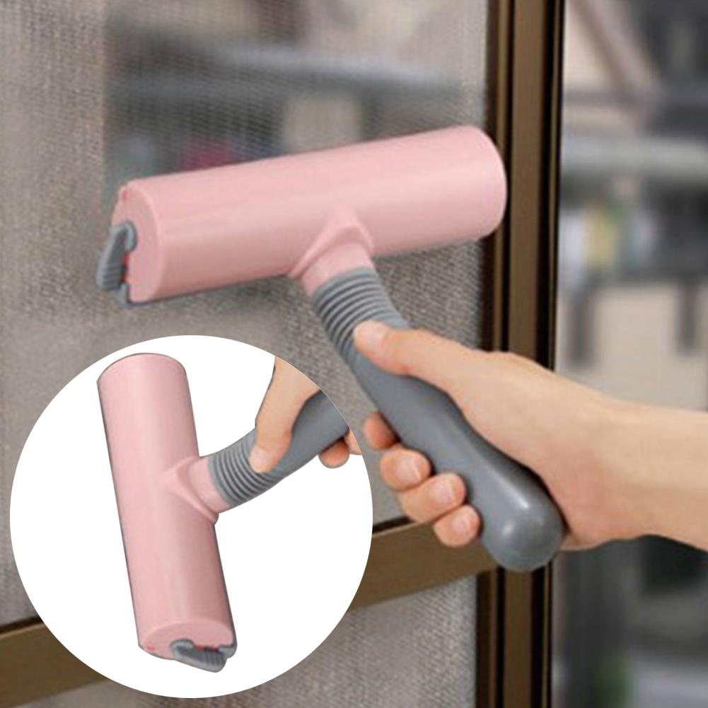 Home Window Screen Wiper Mesh Dust Remover Cleaner Squeegee Cleaning Brush Tool Multi Use, Window Cleaner, Portable Dust Remover