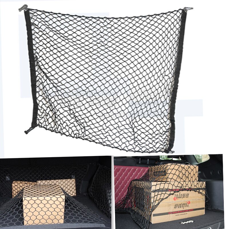 100 x 100cm bil bagasjerom lastenett 4 kroker bil bagasje til vw golf 6 passat  b5 jetta magotan sagitar santana polo